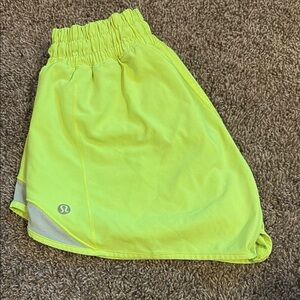 Lululemon Neon Yellow Athletic Shorts